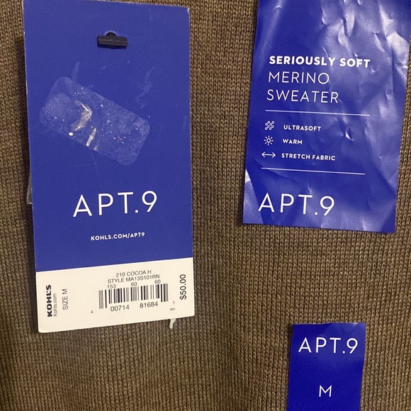 NWT Apt. 9 soft sweater size medium - Picture 2 of 5